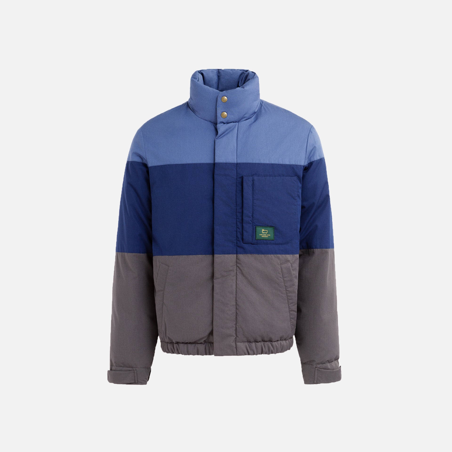 Aimé Leon Dore x Woolrich Colorblock Down Jacket - Slate Blue