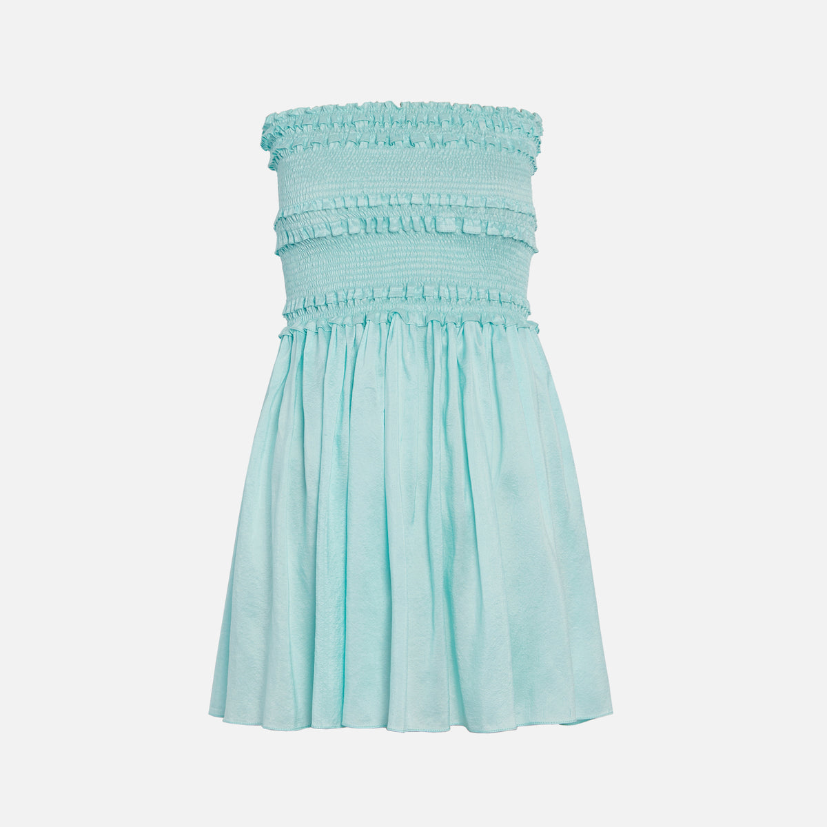 Azeeza Anya Raw Silk Dress - Sky