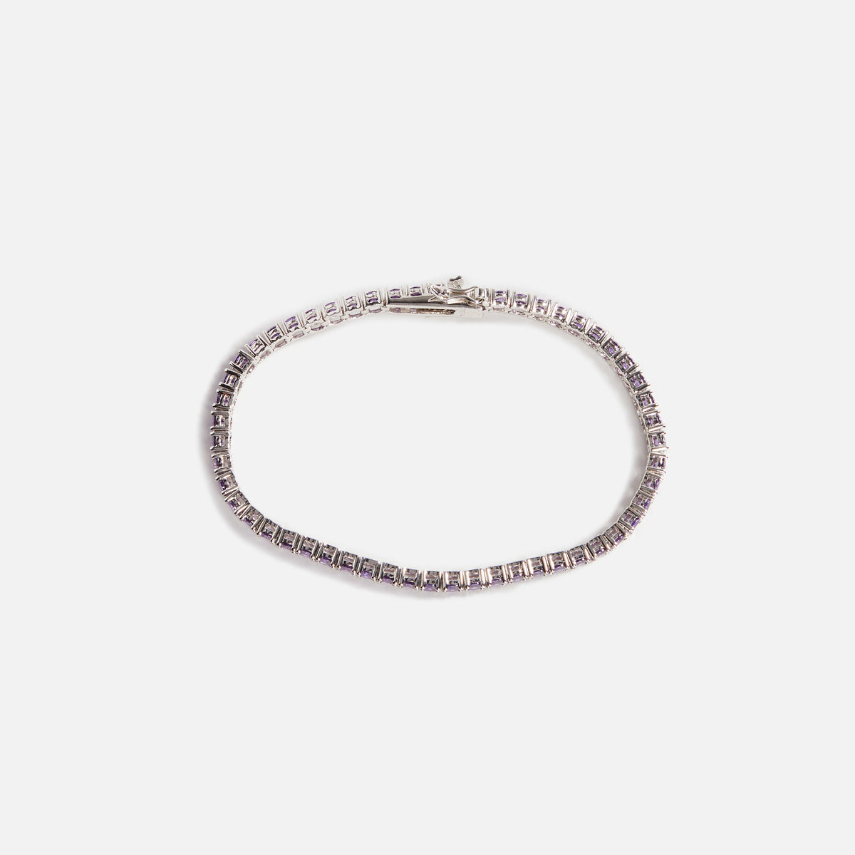 Amy Shehab Crystal Tennis Bracelet - Purple