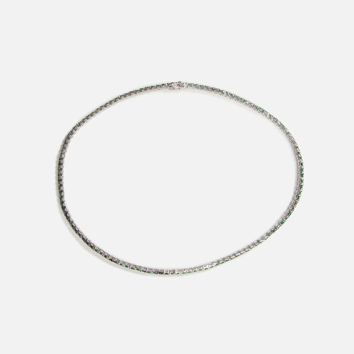 Amy Shehab Angelina II Tennis Necklace - Emerald