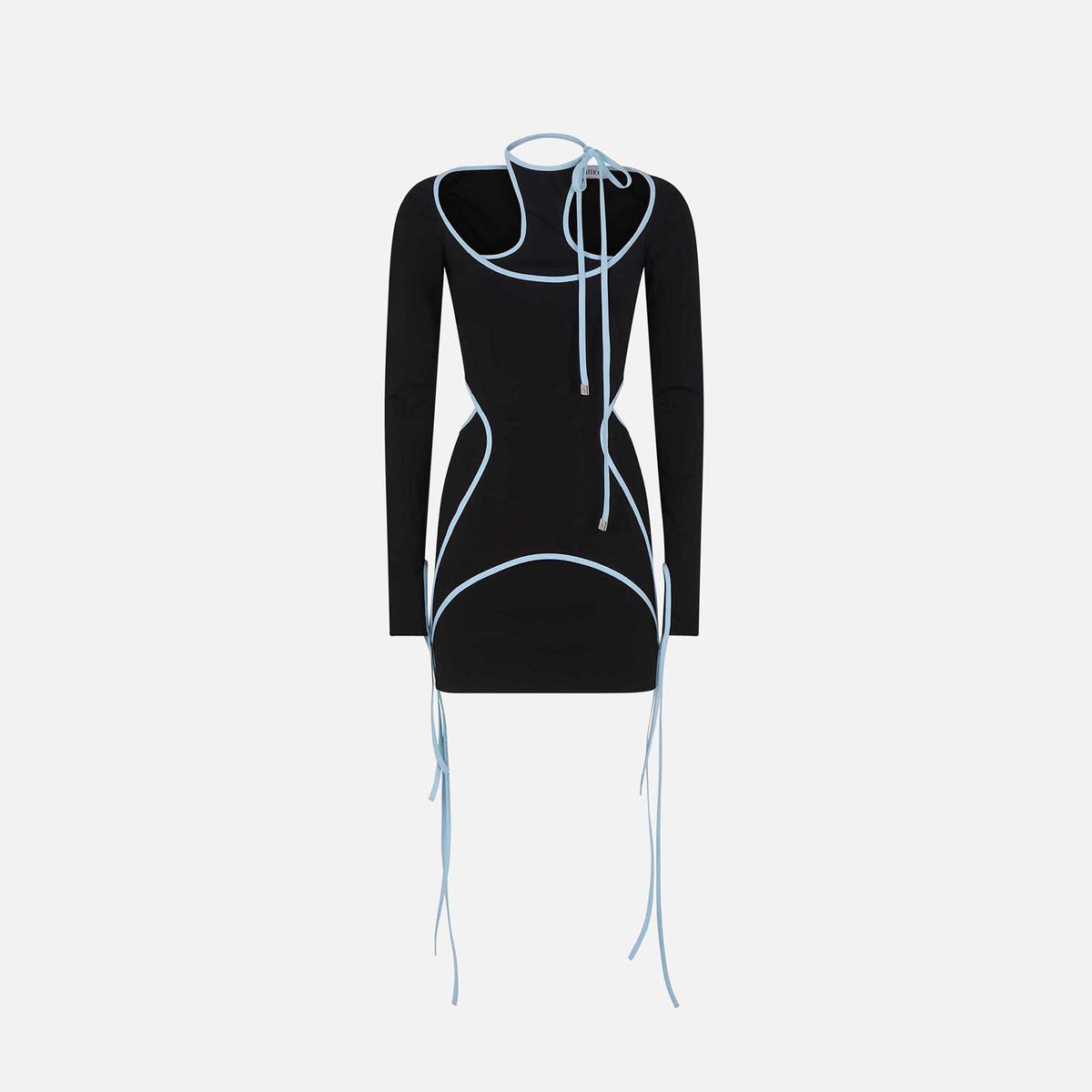 The Attico Mini Abito Greta Dress - Black