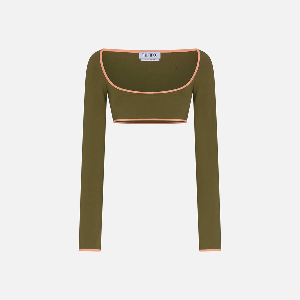 The Attico Crop Top - Olive