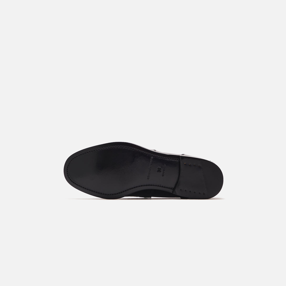 Alexander Wang Carter Logo Letters Box Calf - Black