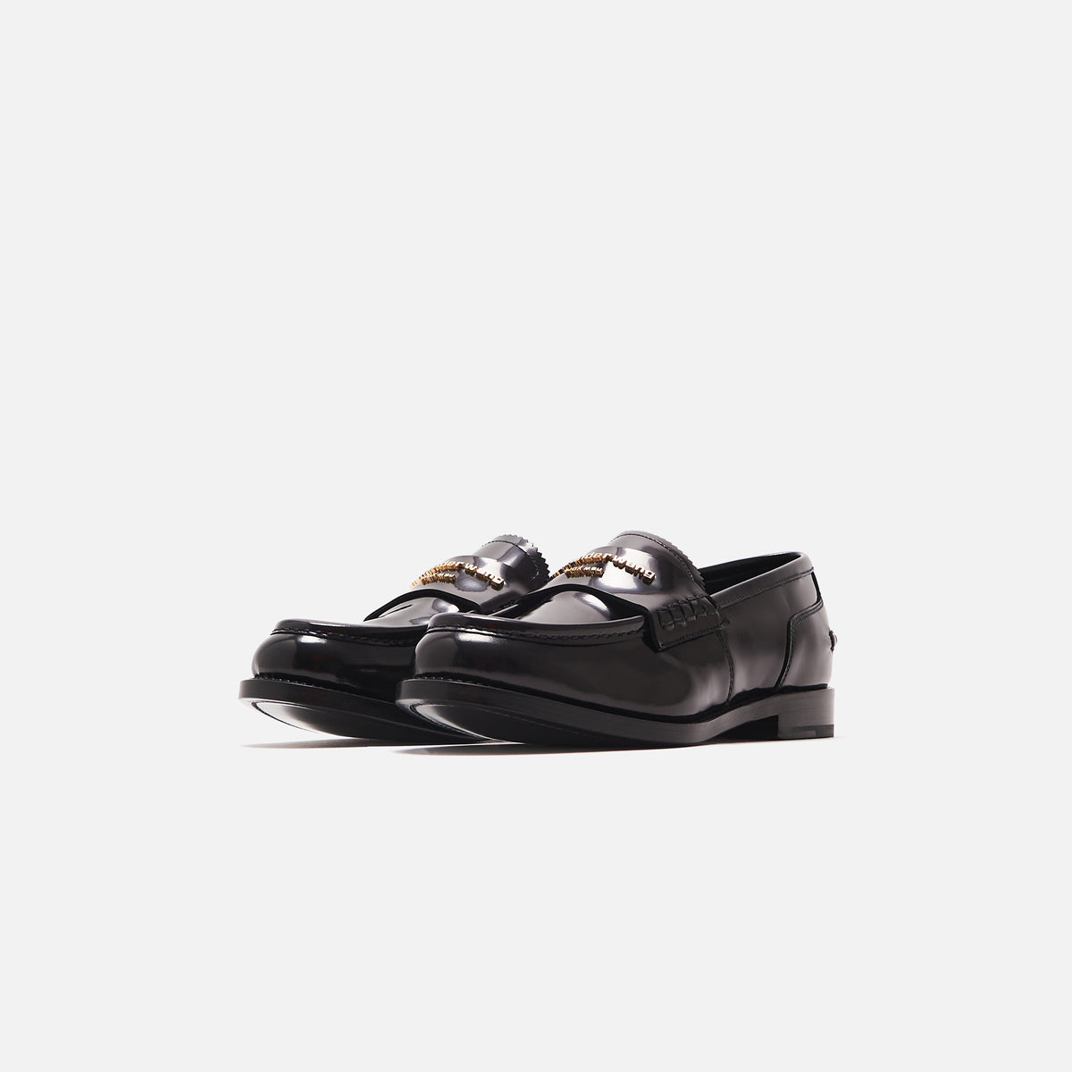 Alexander Wang Carter Logo Letters Box Calf - Black