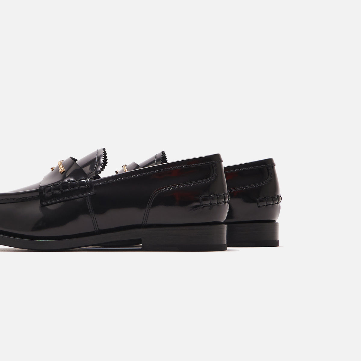 Alexander Wang Carter Logo Letters Box Calf - Black