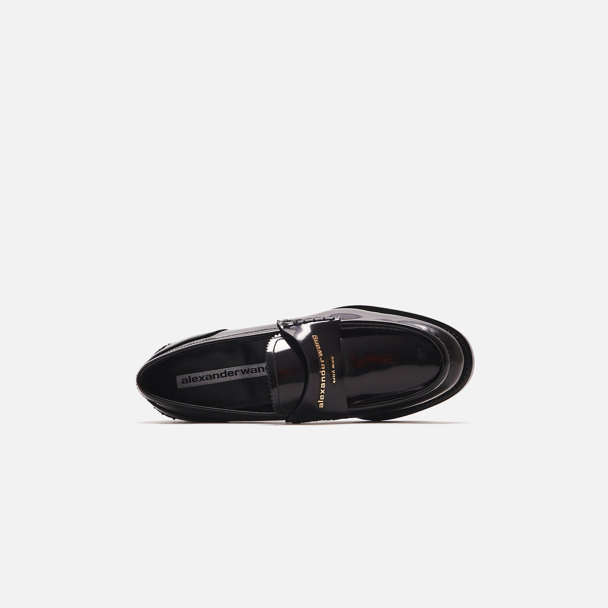 Alexander Wang Carter Logo Letters Box Calf - Black