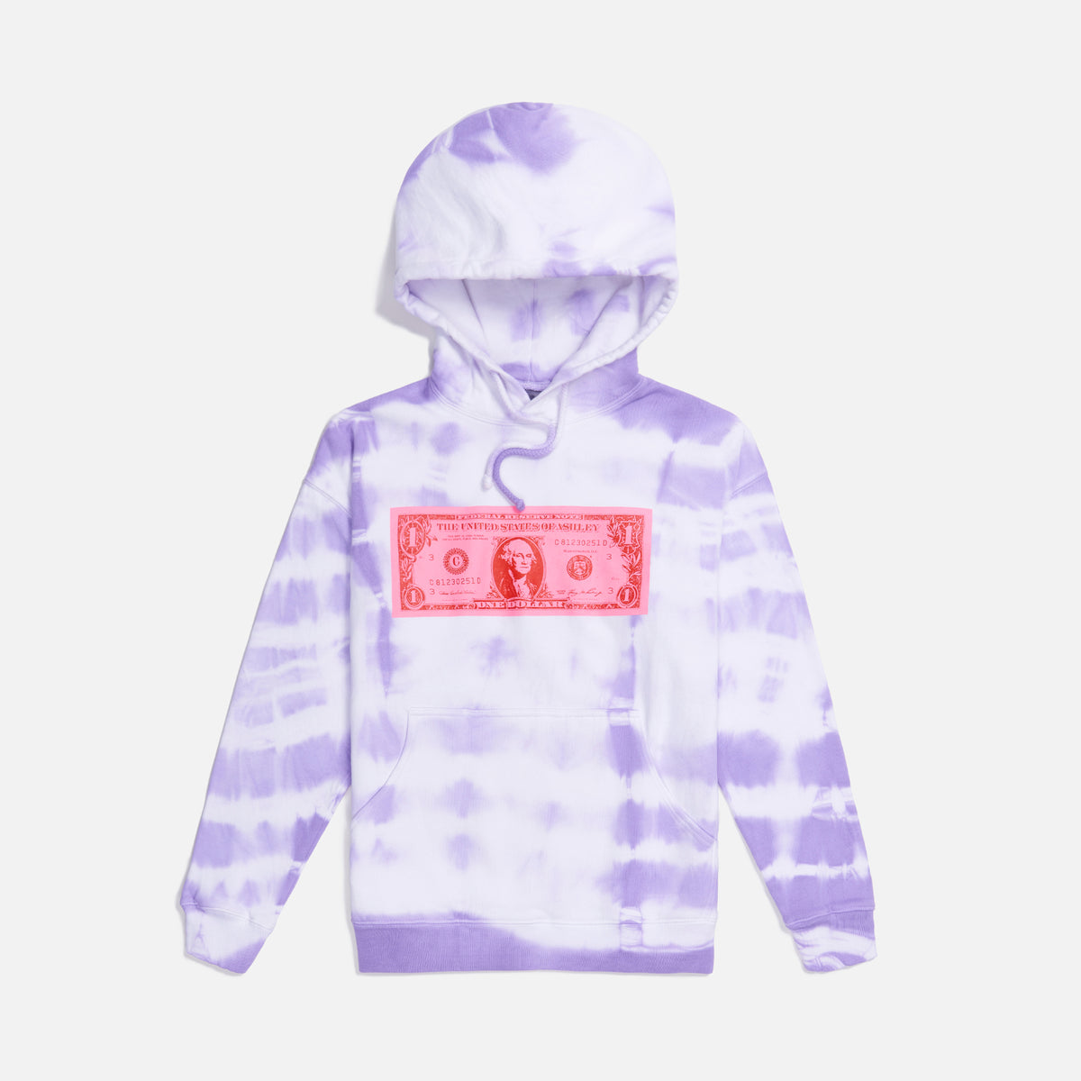 Ashley Williams Pocket Money Hoodie - Lilac / White