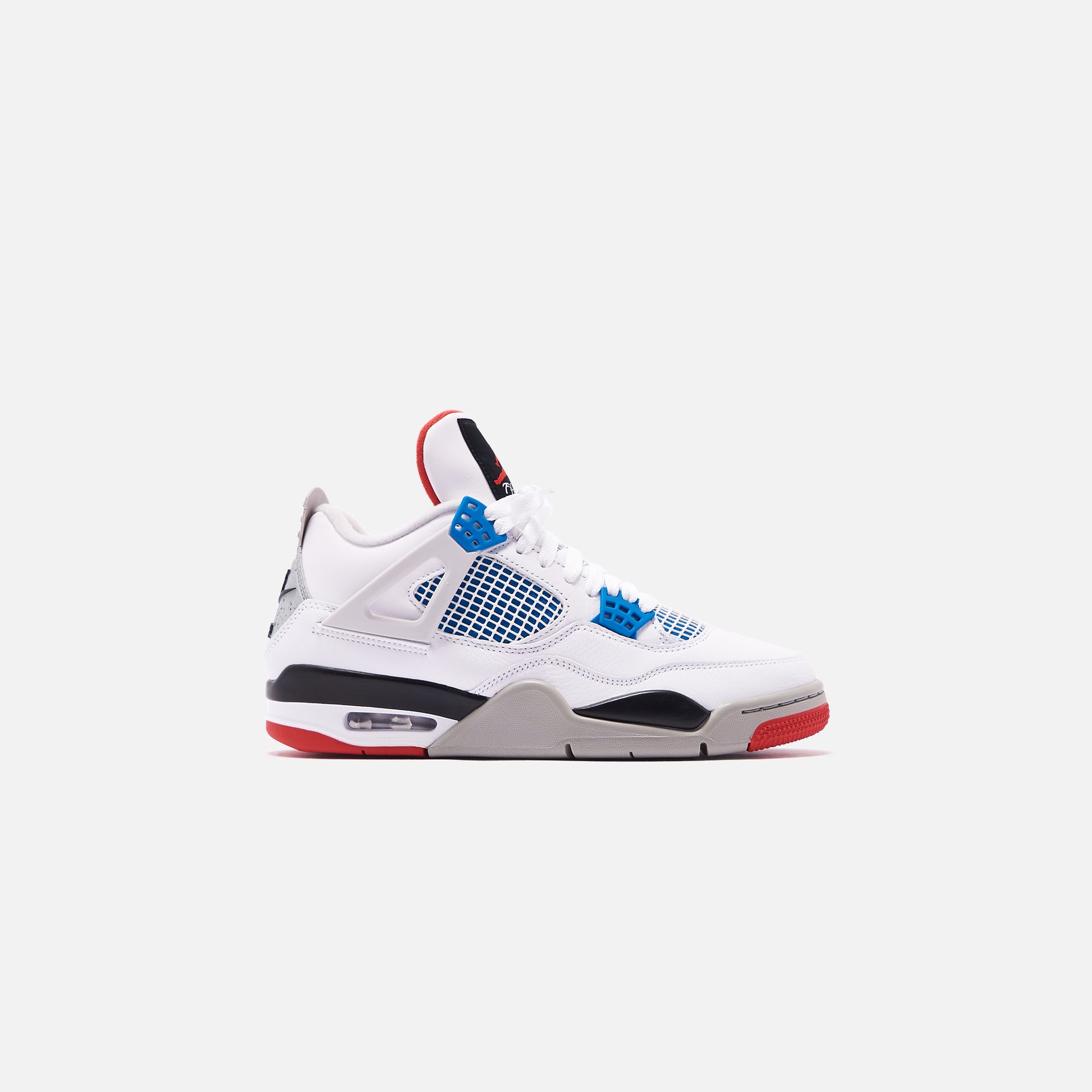 Nike Air Jordan 4 Retro SE - White / Military Blue / Fire Red / Tech Grey