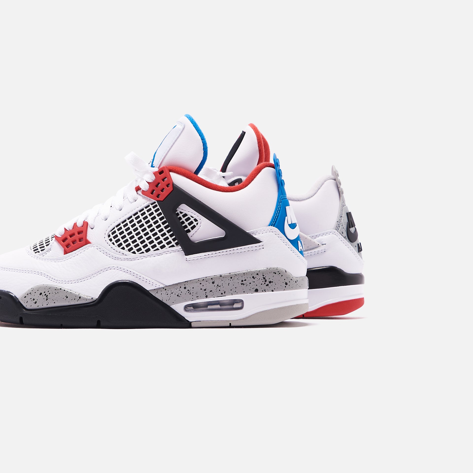 Nike Air Jordan 4 Retro SE - White / Military Blue / Fire Red / Tech Grey