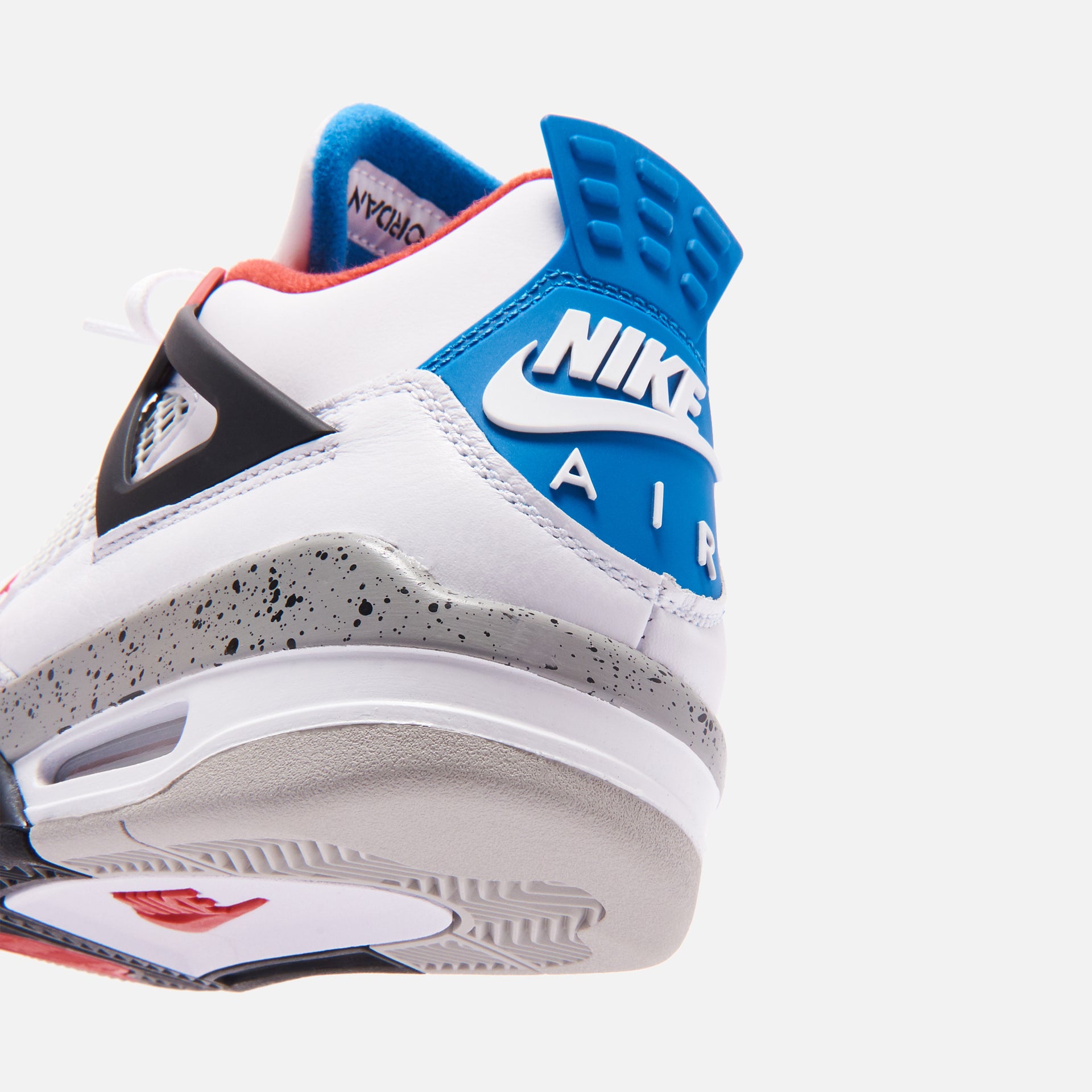 Nike Air Jordan 4 Retro SE - White / Military Blue / Fire Red / Tech Grey