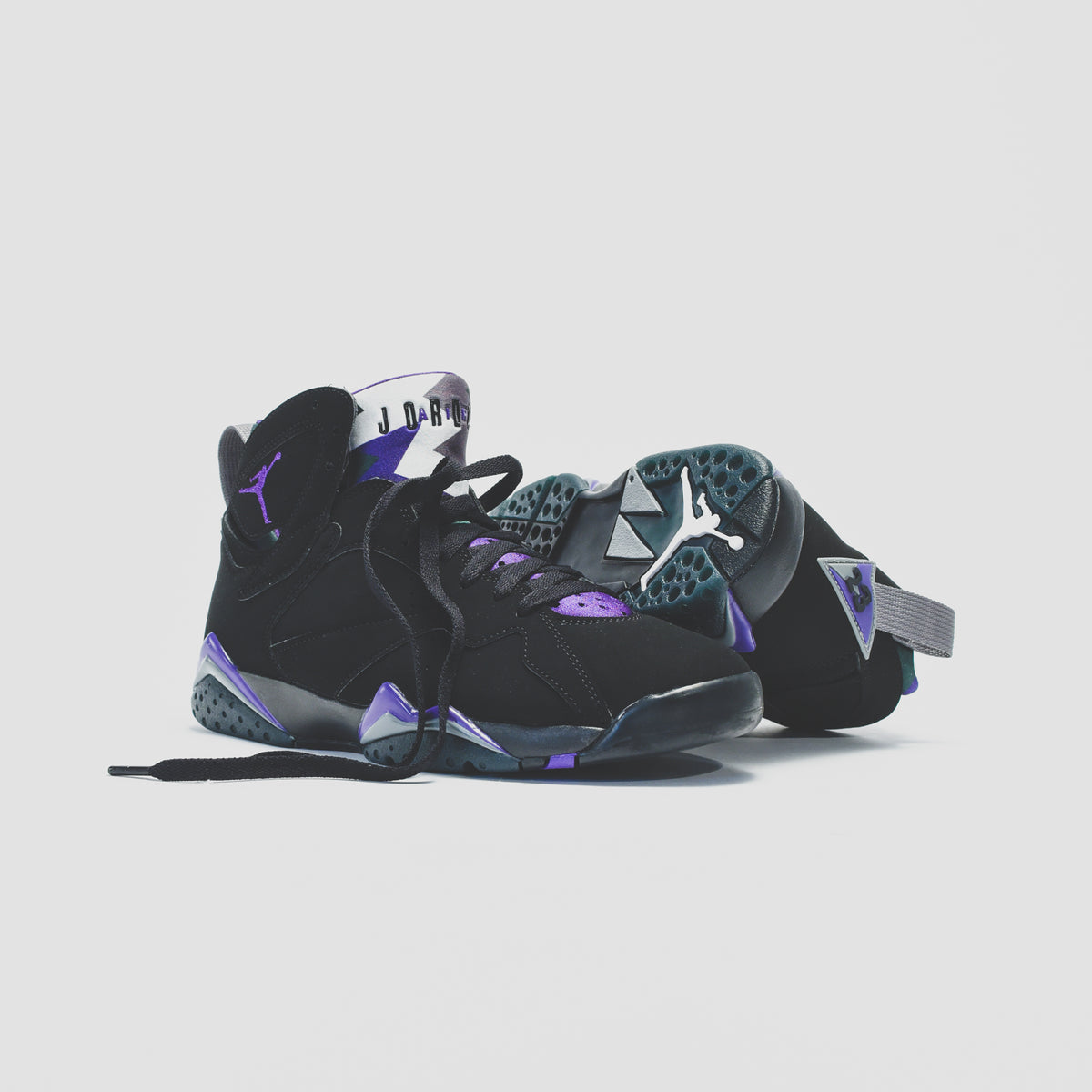 Nike GS Air Jordan 7 Retro - Black / Field Purple