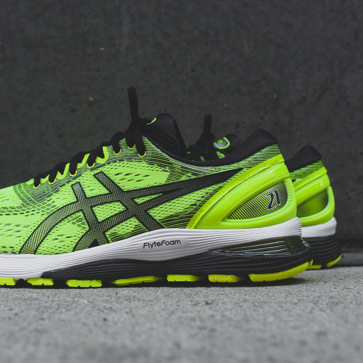 Asics Gel-Nimbus 21 - Safety Yellow / Black
