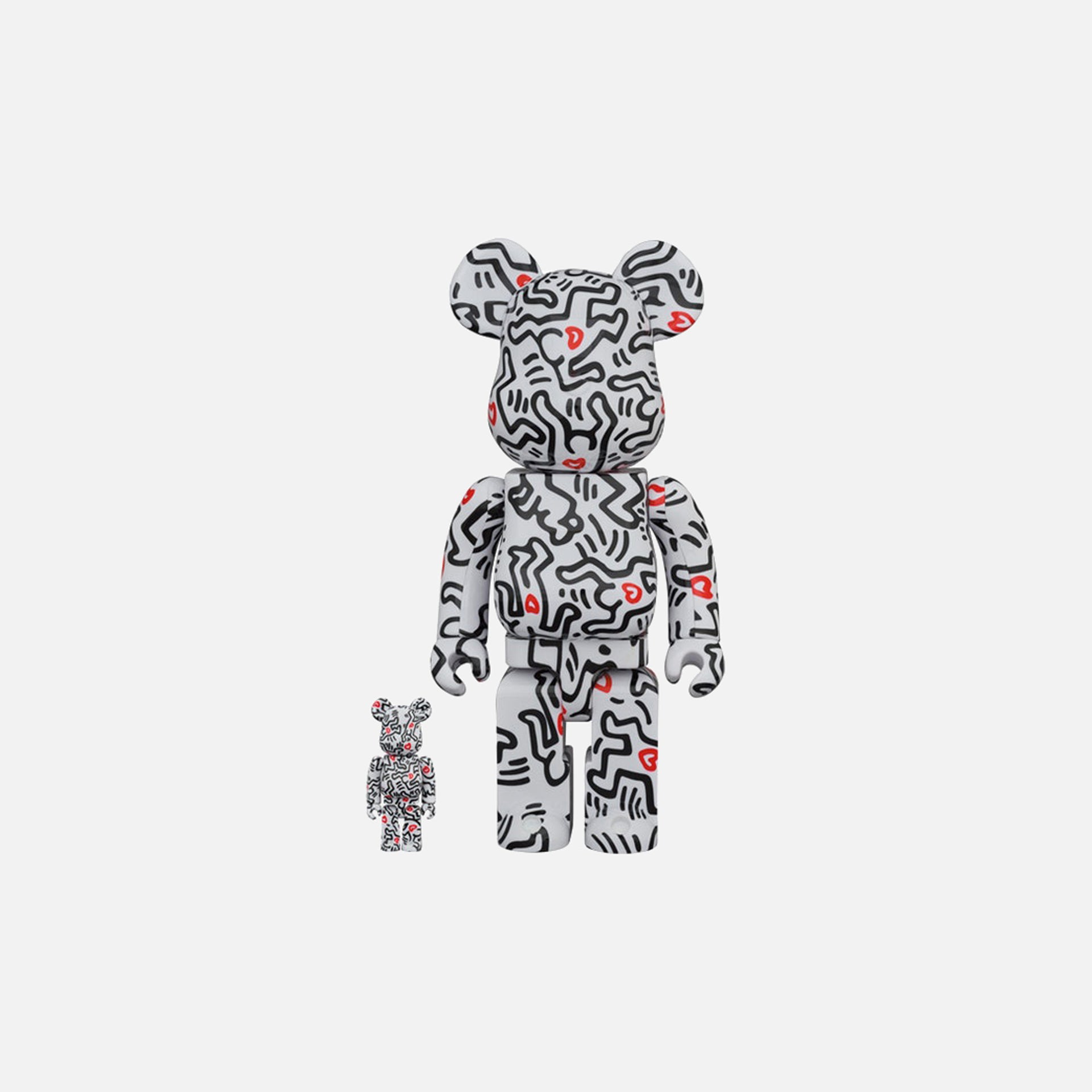 BearBrick Keith Haring #8 400% + 100%