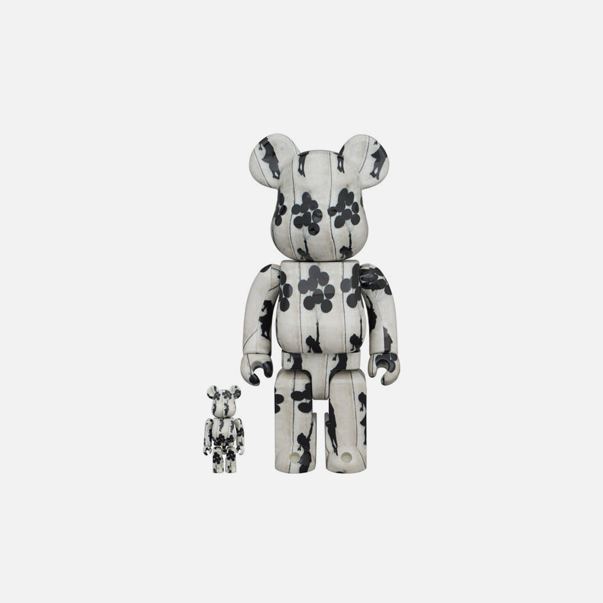 BearBrick Flying Balloons Girl 400% + 100%