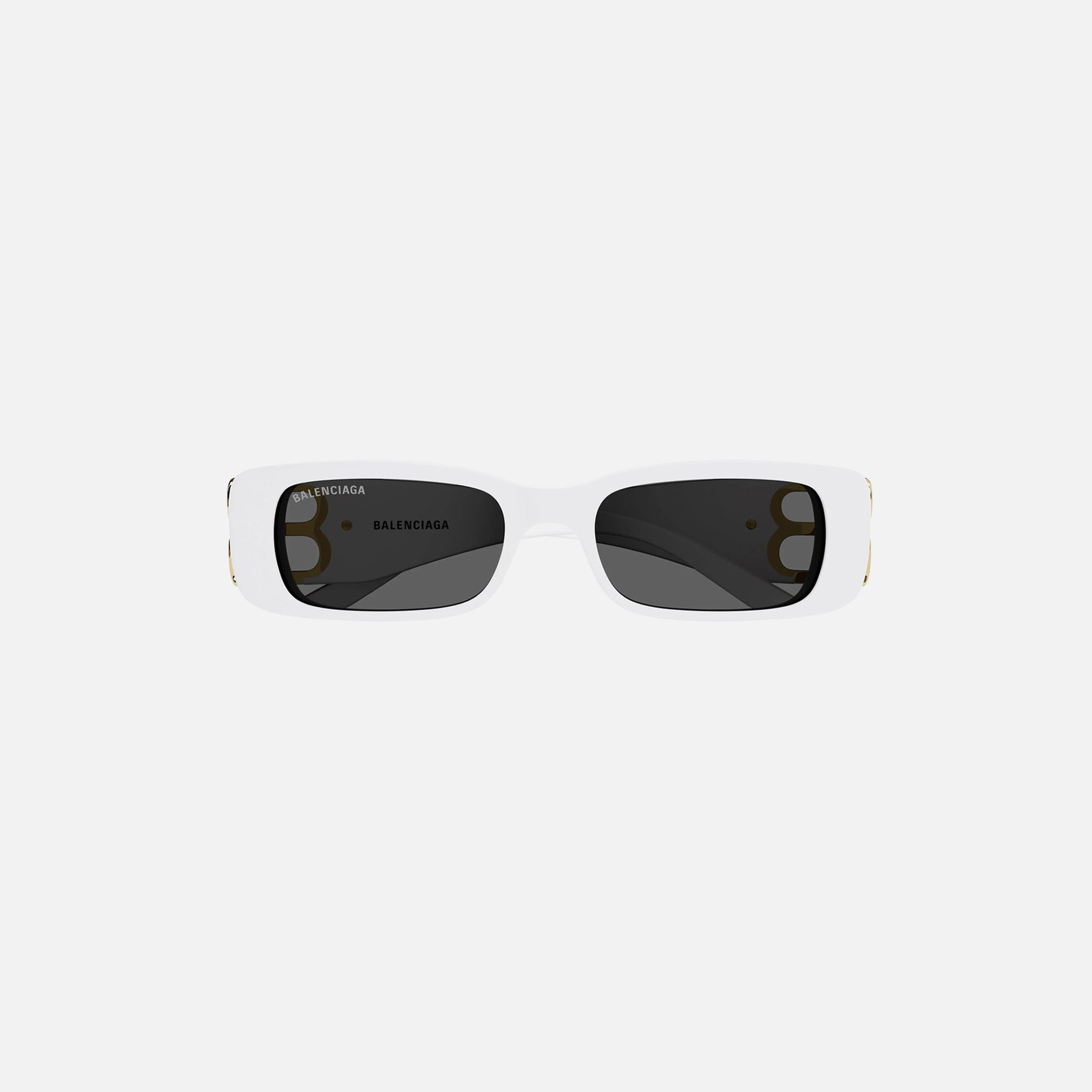 Balenciaga BB Logo Hinge Rectangular Frame - White