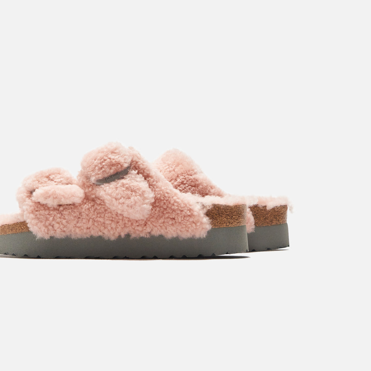 Birkenstock WMNS Arizona Big Buckle Platform Teddy - Crystal Rose