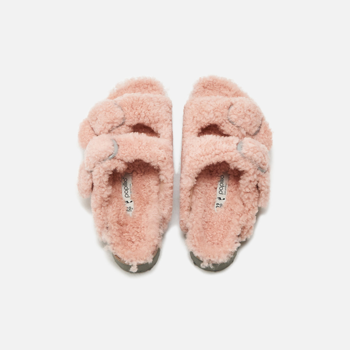 Birkenstock WMNS Arizona Big Buckle Platform Teddy - Crystal Rose