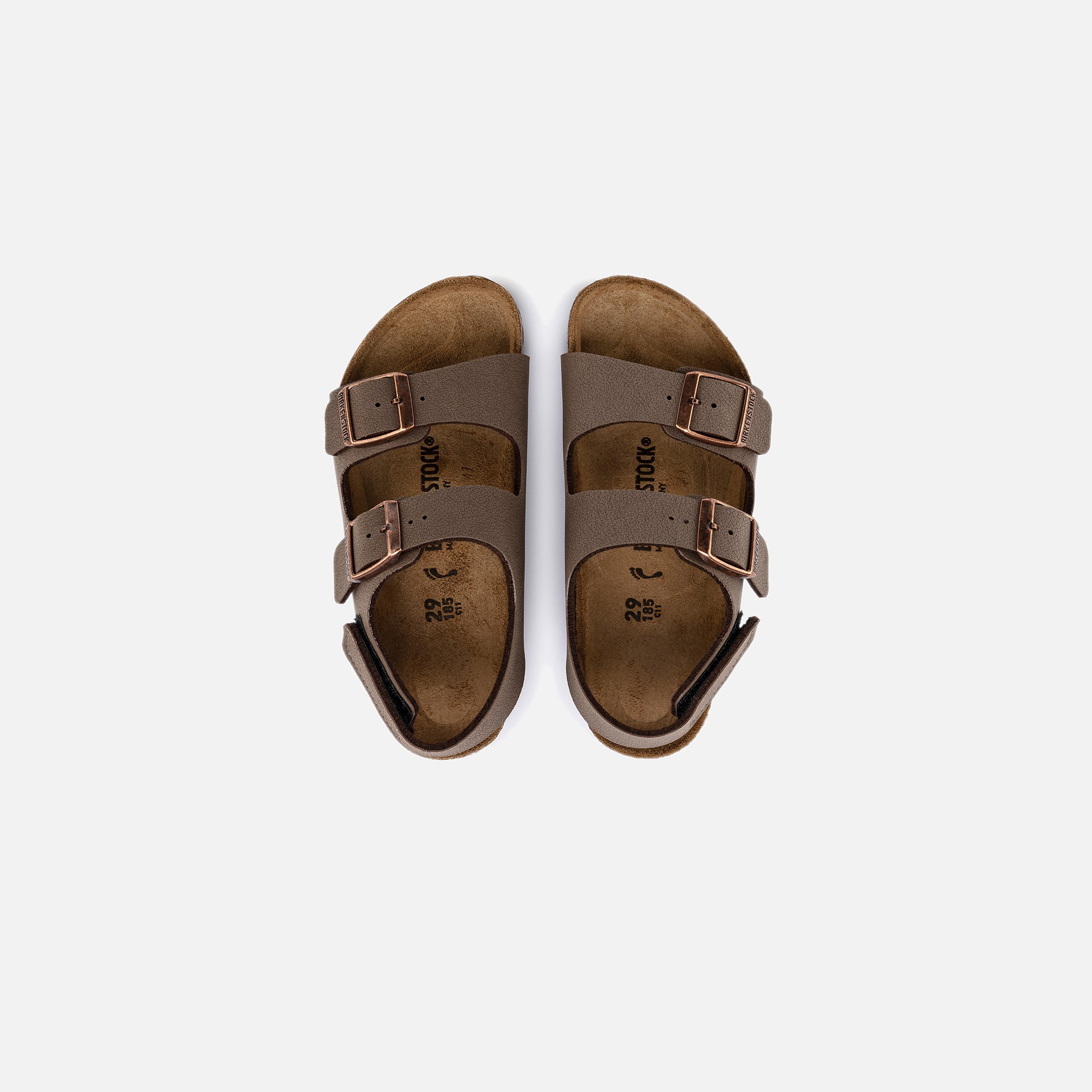 Birkenstock Kids Milano Hook and Loop - Mocha
