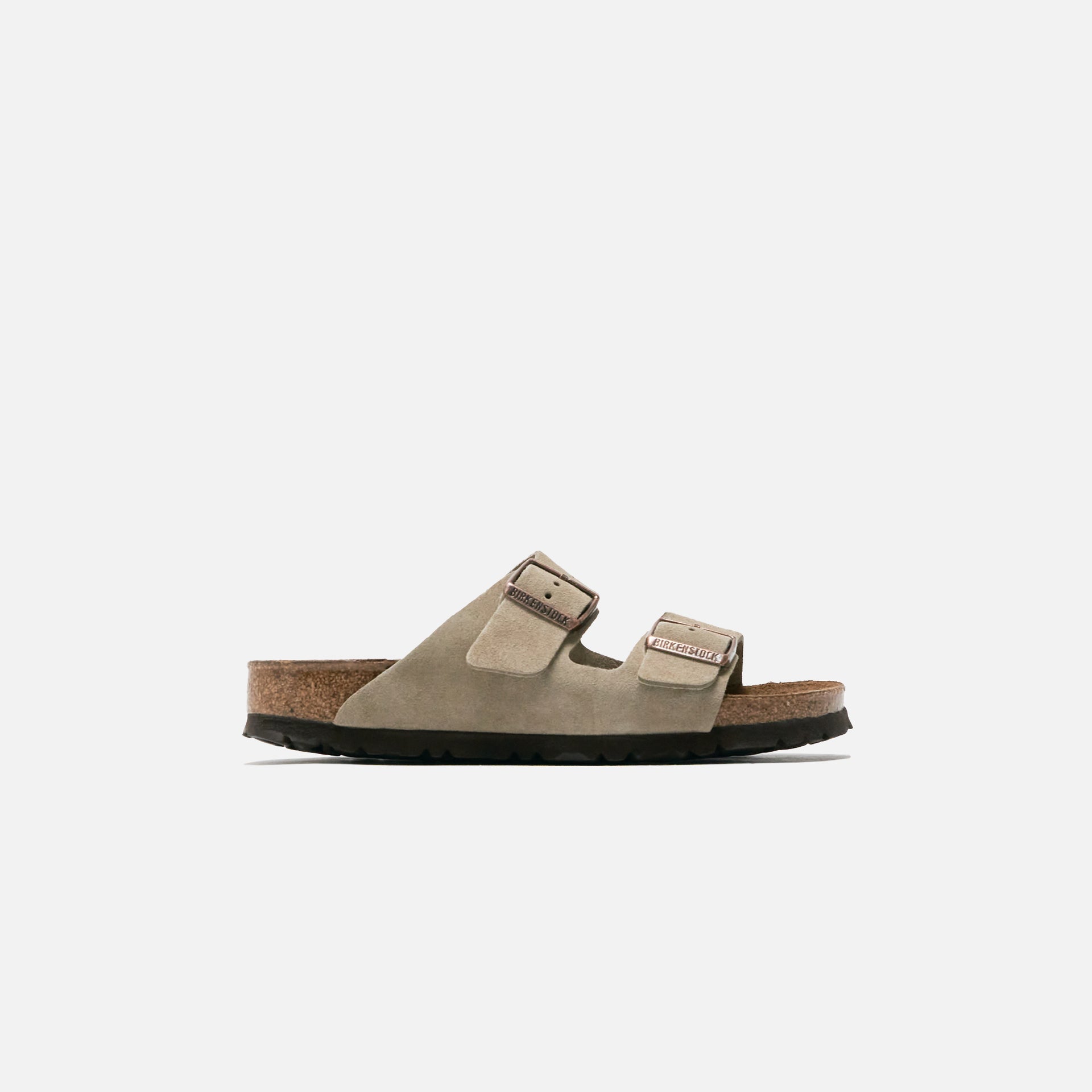 Birkenstock Arizona Soft Footbed Suede Sandals -  Taupe
