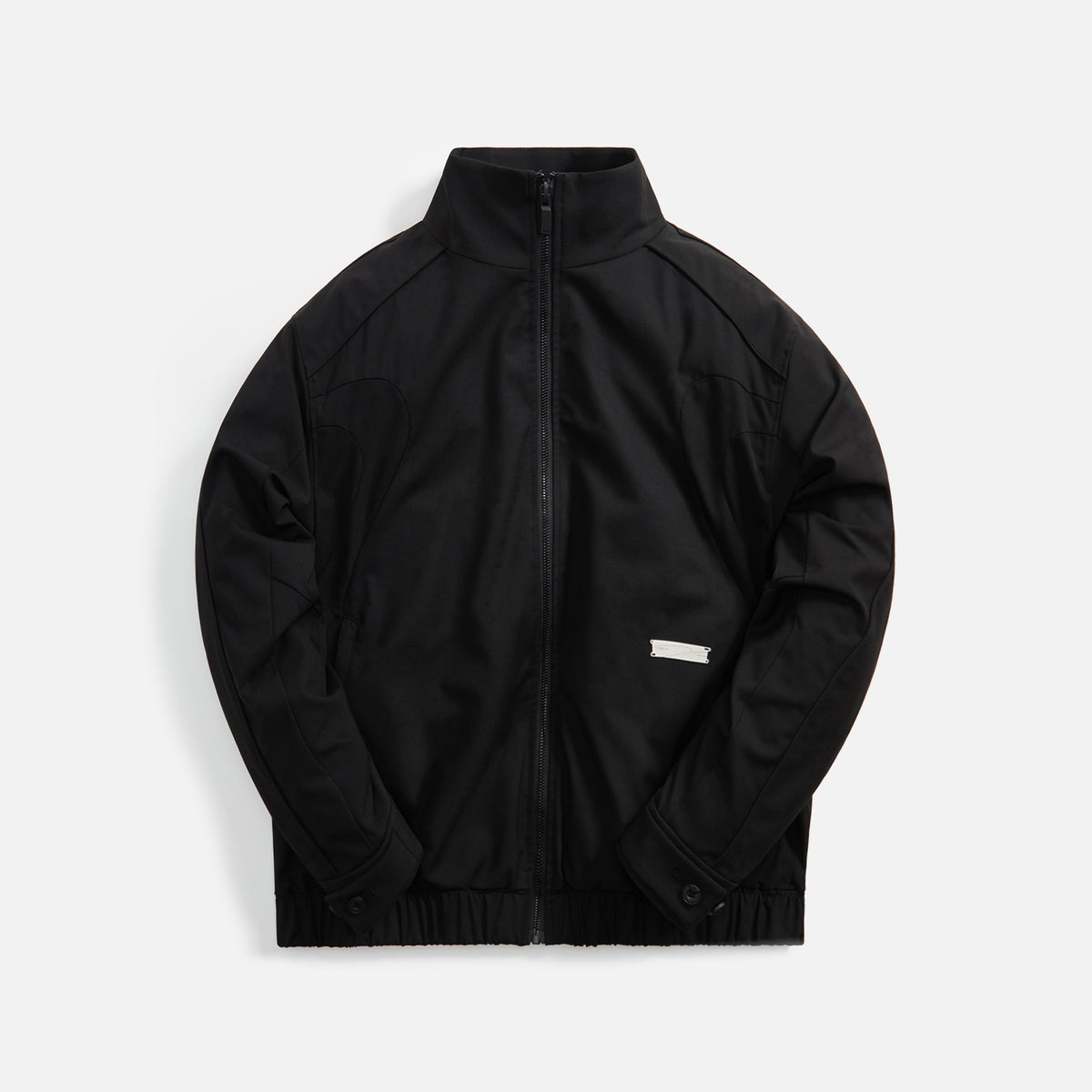 C2H4 Panelled Streamline Tailored Track Jacket - Black