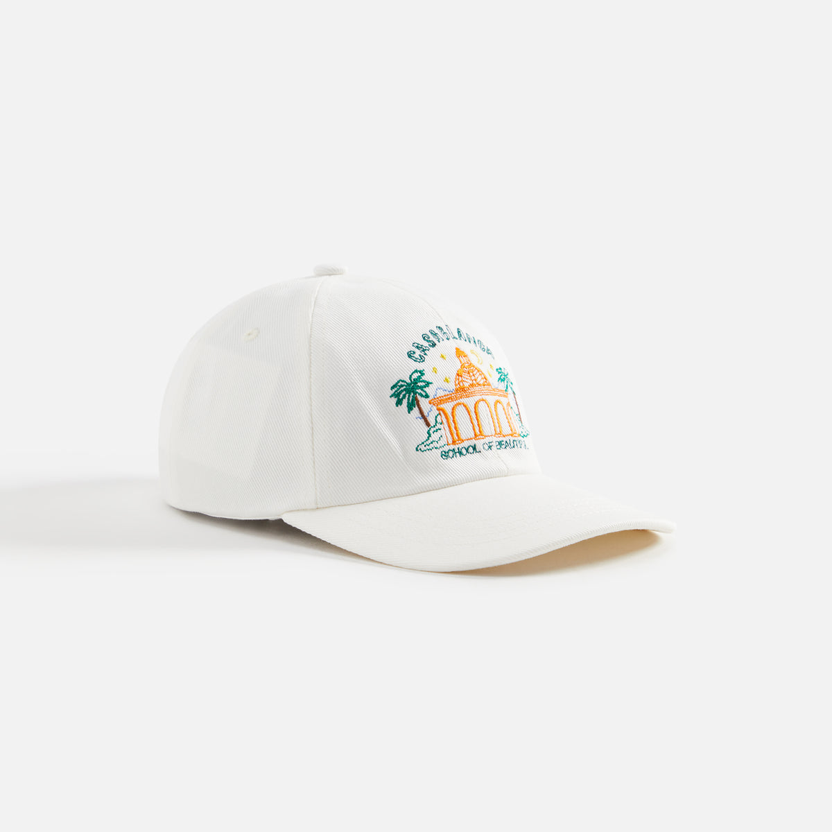 Casablanca School of Beautiful Embroidered Cap - White