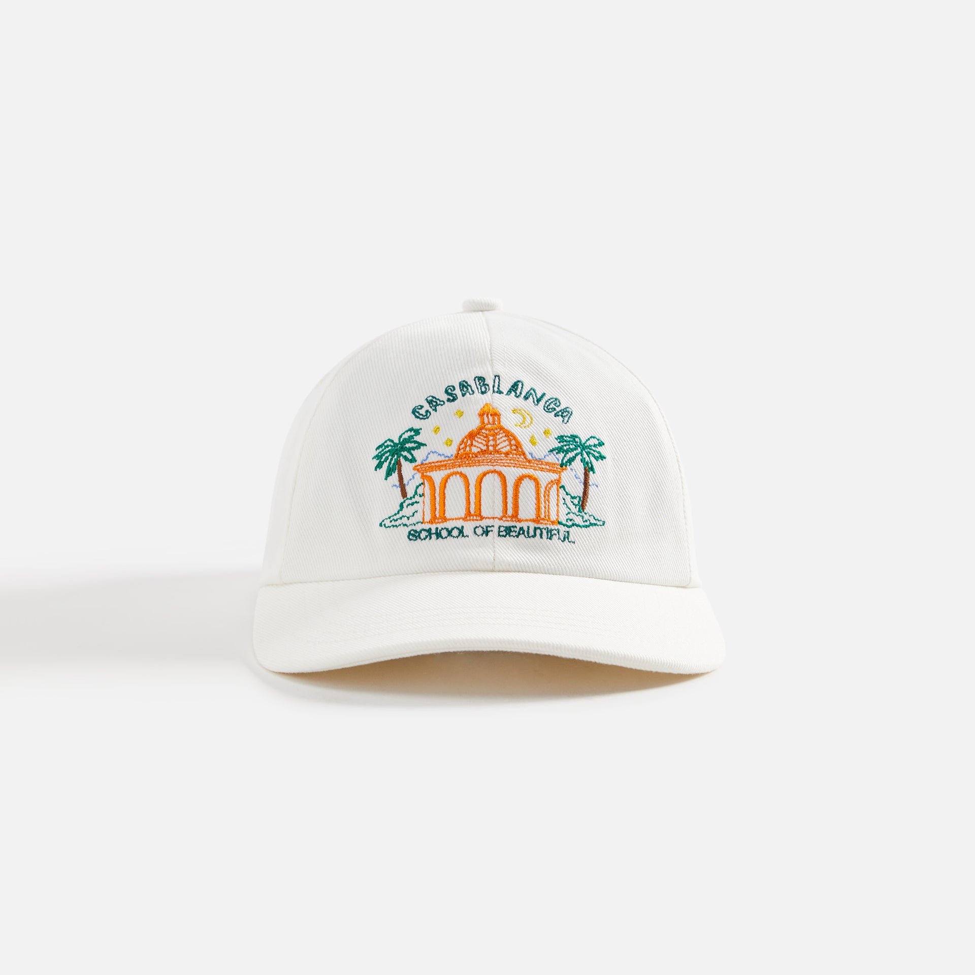 Casablanca School of Beautiful Embroidered Cap - White