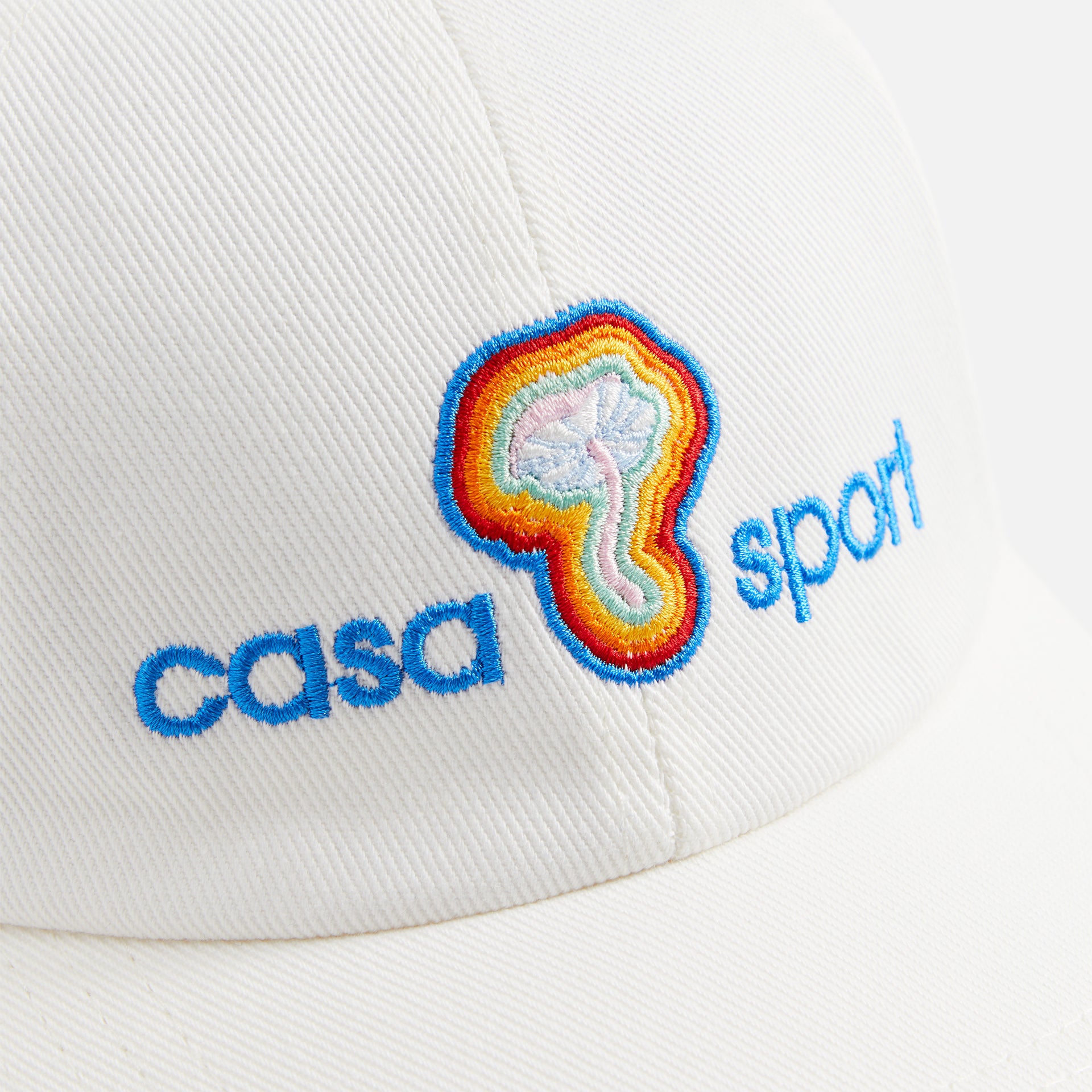 Casablanca Mind Vibrations Embroidered Cap - White