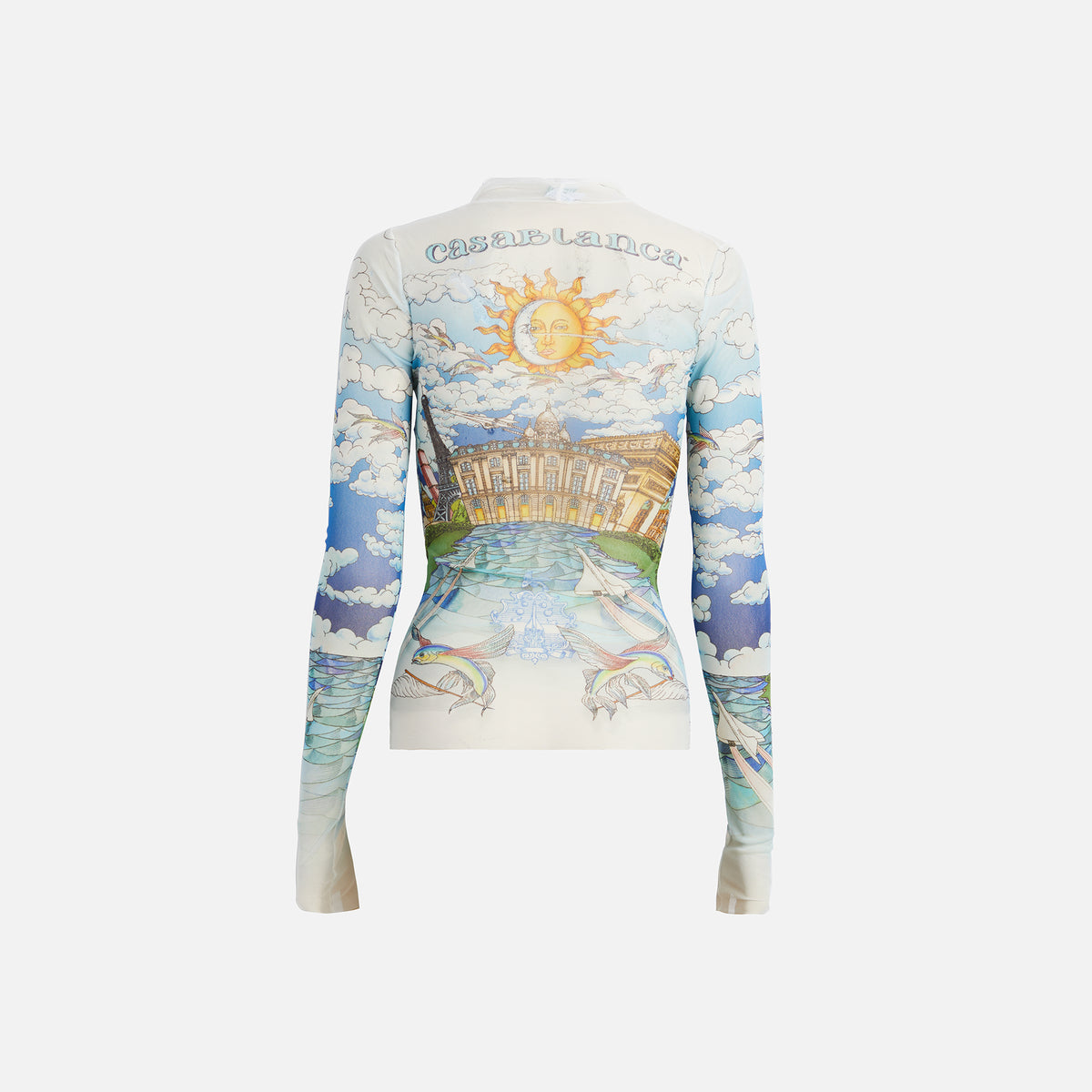 Casablanca Printed Mesh Top - Le Vol Ideal