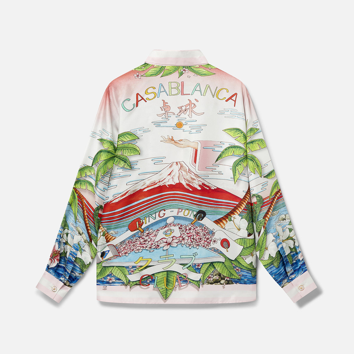 Casablanca Printed Classic Silk Shirt - Table Tennis Club