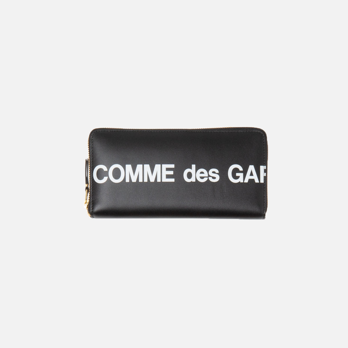 CDG Pocket Long Zip Wallet Huge Logo - Black
