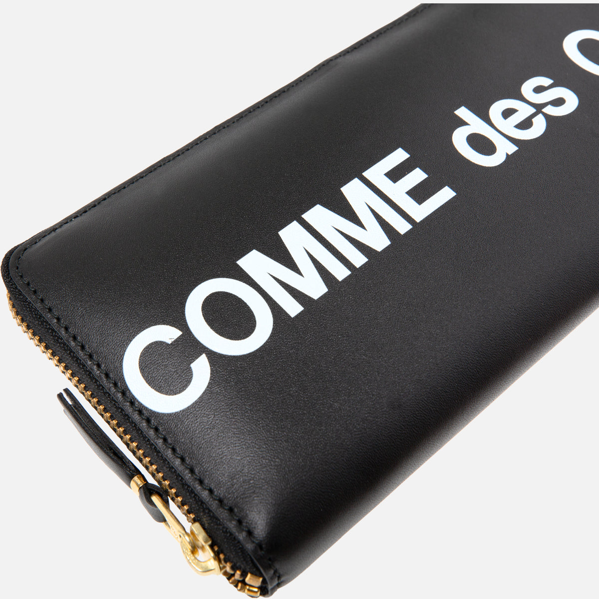 CDG Pocket Long Zip Wallet Huge Logo - Black