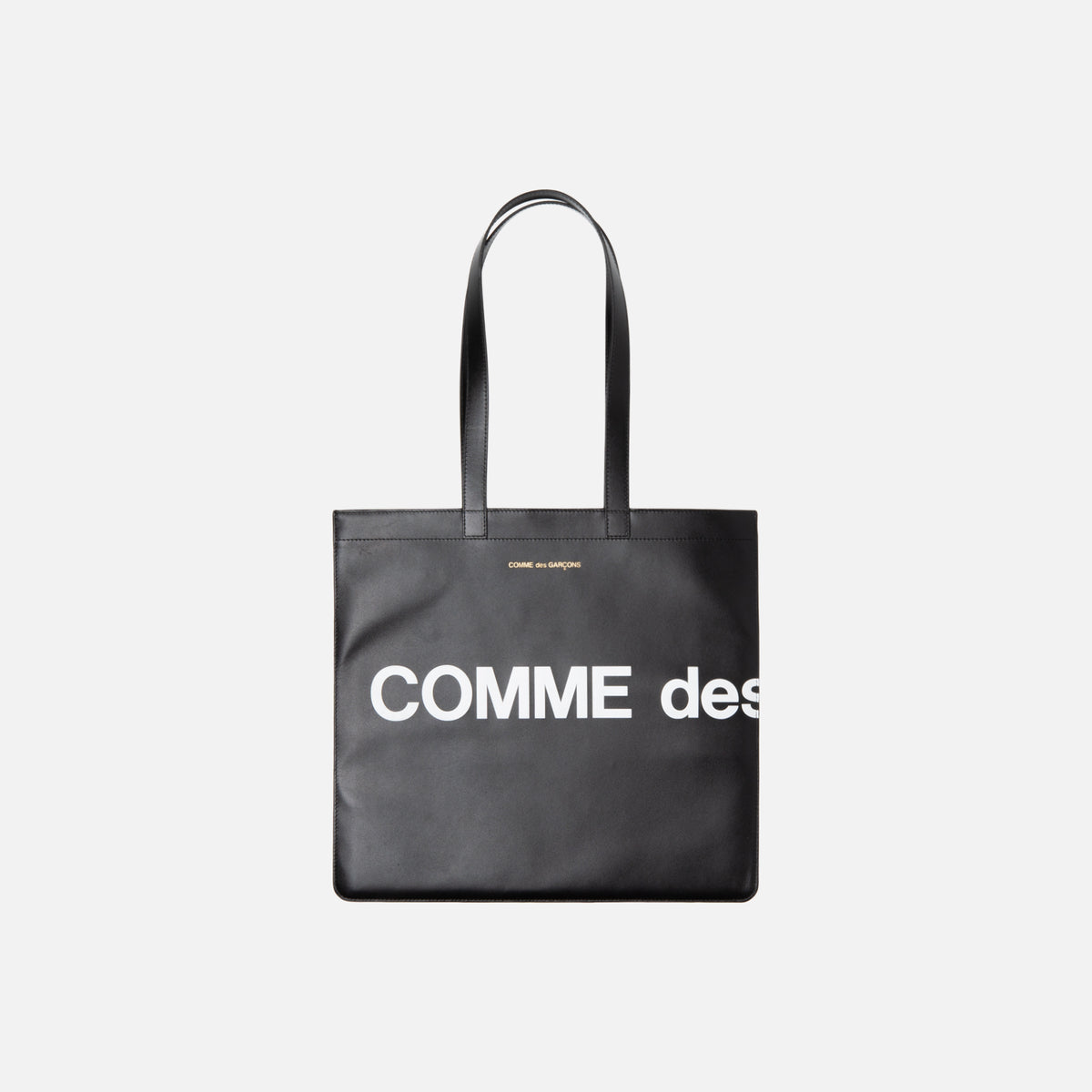 CDG Pocket Huge Logo Tote - Black