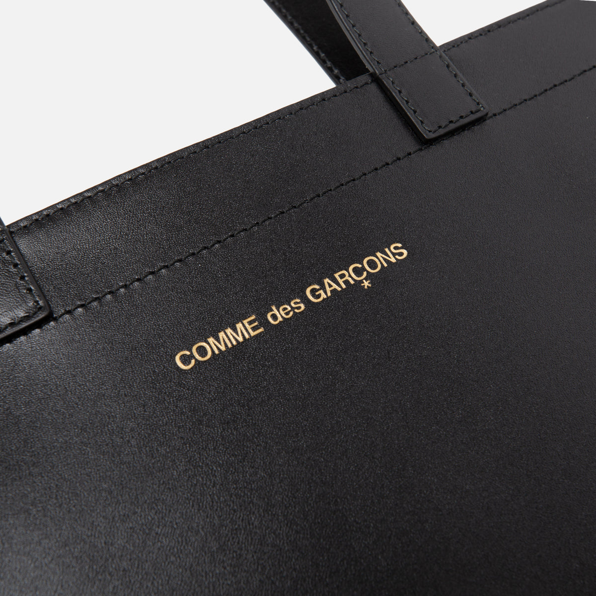 CDG Pocket Huge Logo Tote - Black