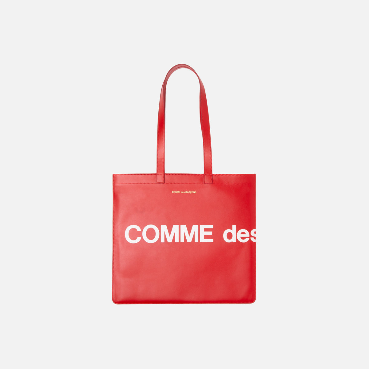 CDG Pocket Huge Logo Tote - Red