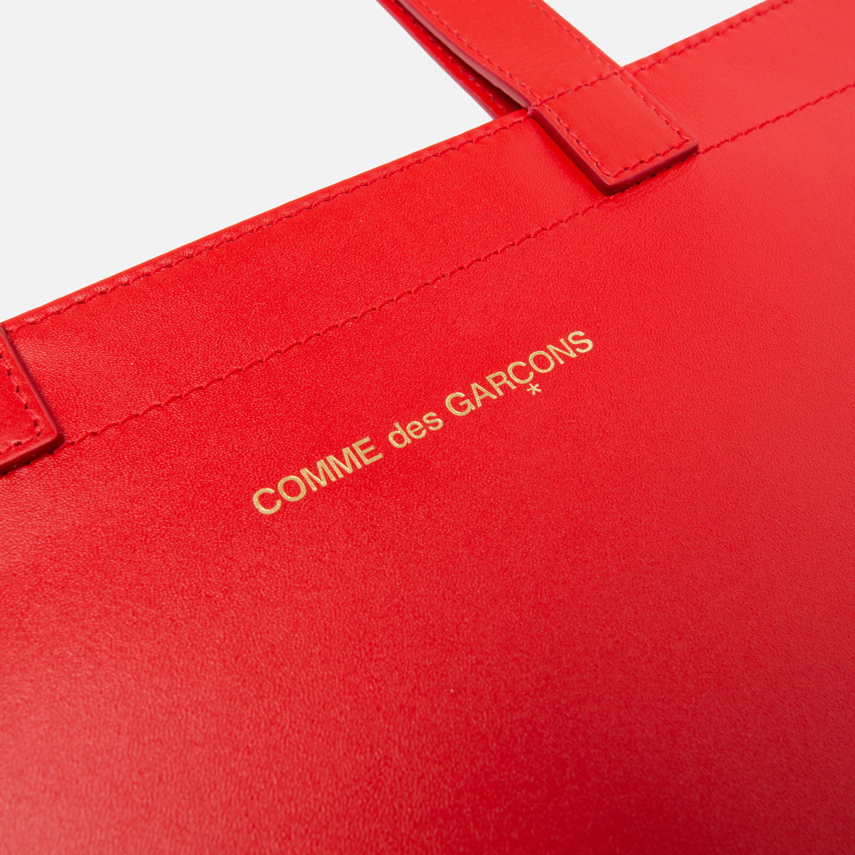 CDG Pocket Huge Logo Tote - Red