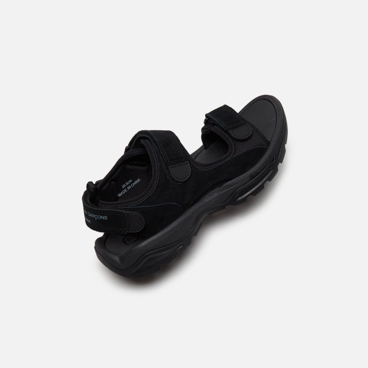 CDG Homme Velour Neoprene Sandal - Black
