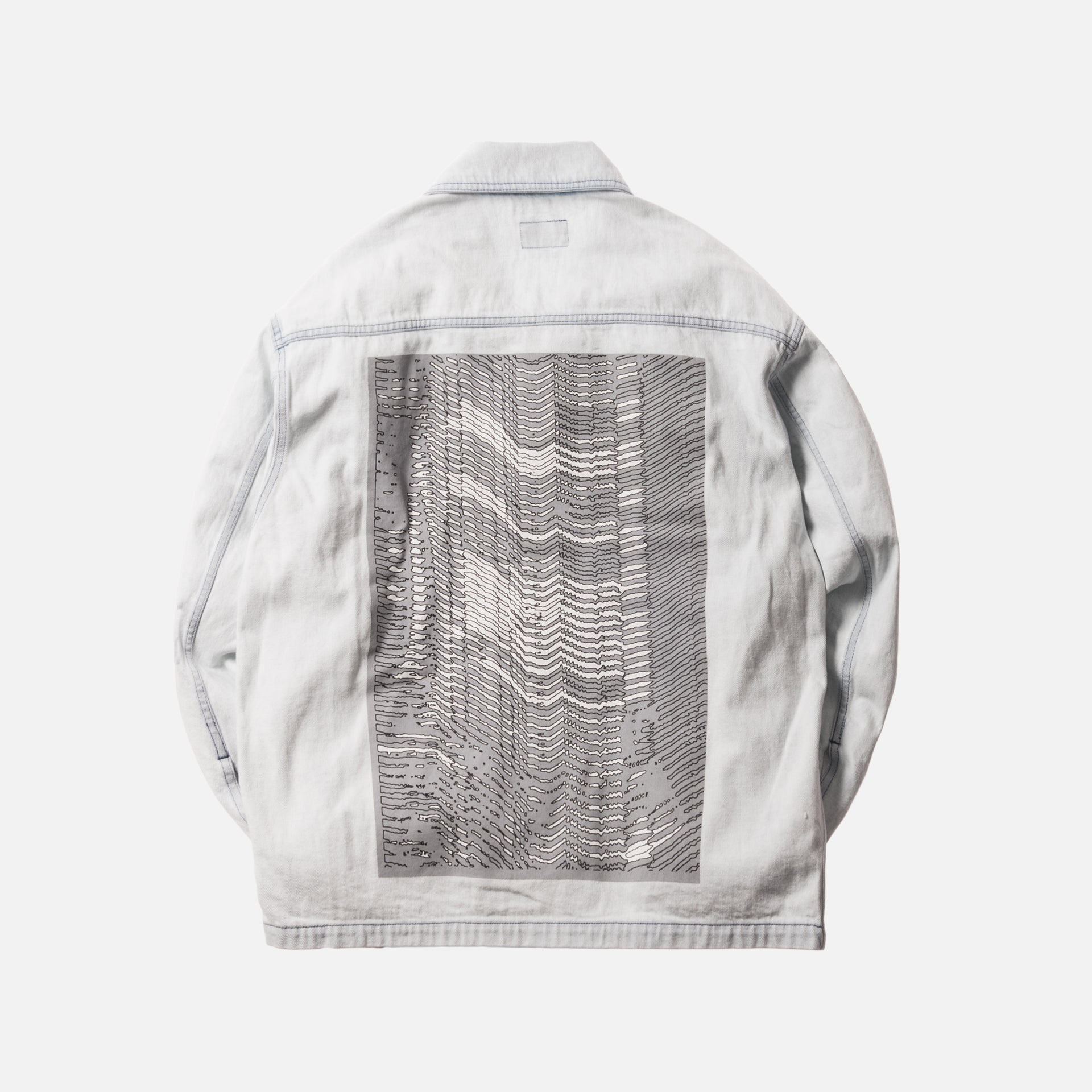 Cav Empt Noise Denim Jacket - Bleach White