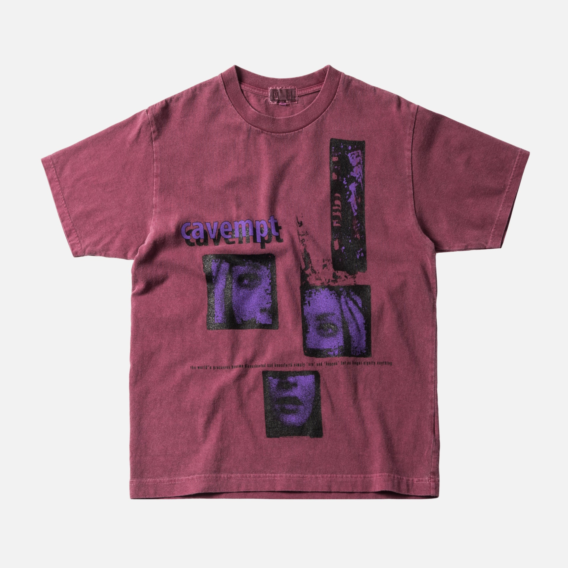 Cav Empt Processes Overdye Tee - Red