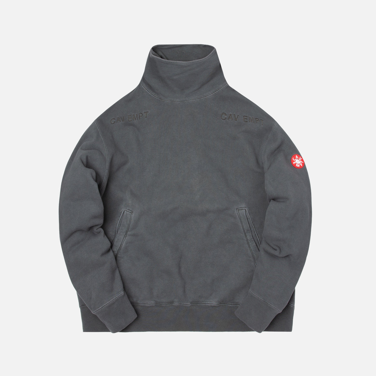 Cav Empt Forest Stand Collar Sweat - Charcoal