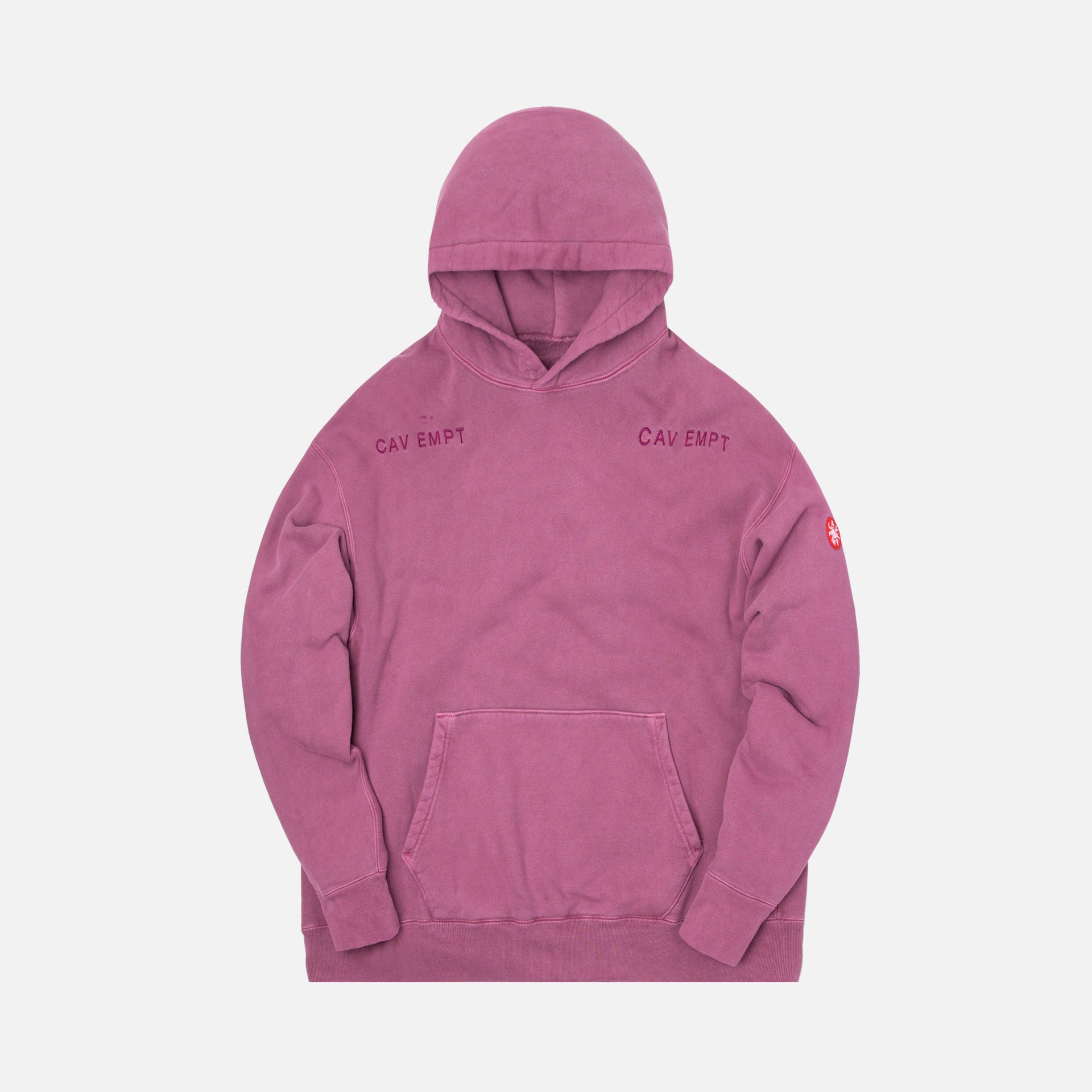 Cav Empt Overdye Smoky Heavy Hoody - Pink