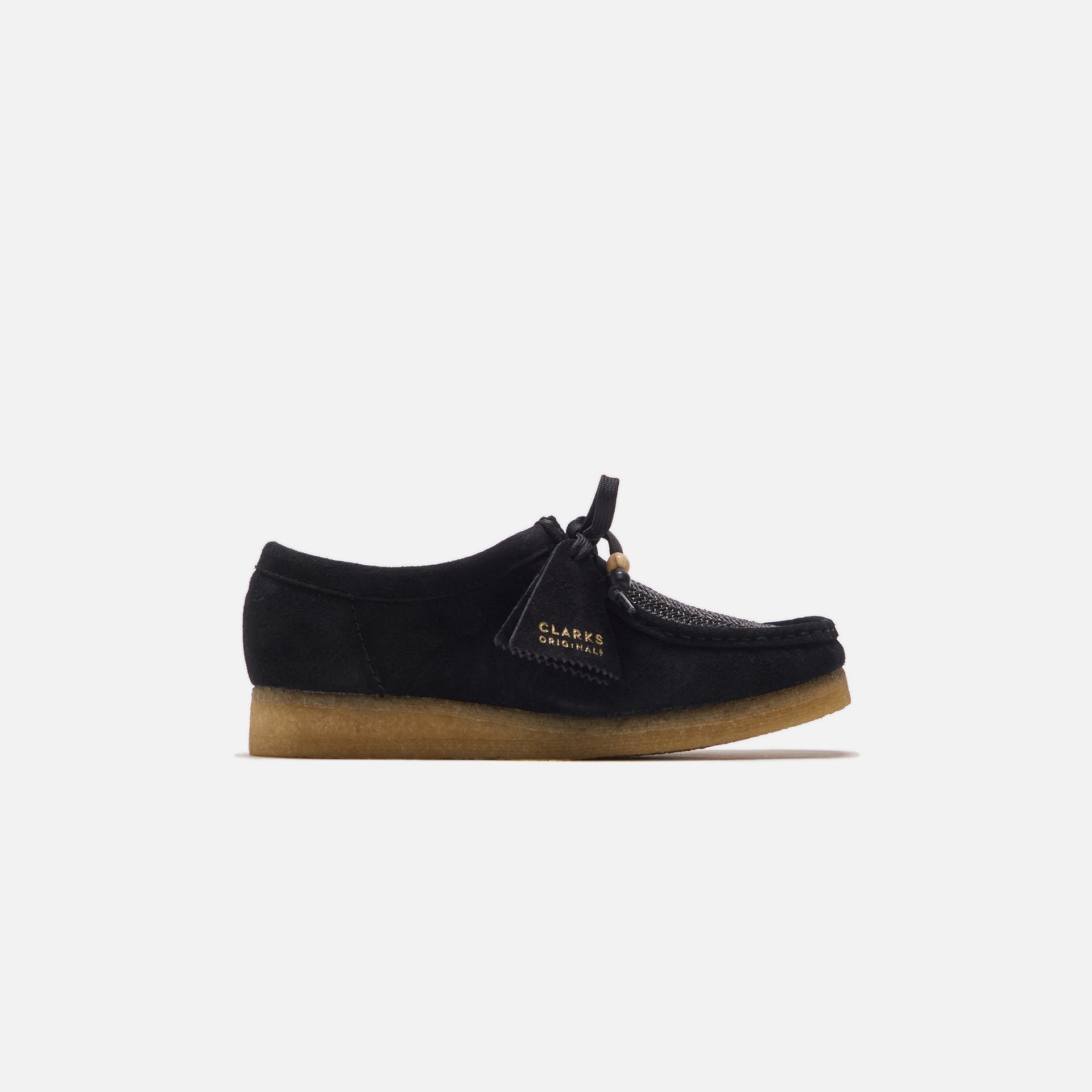 Clarks WMNS Wallabee Raffia - Black