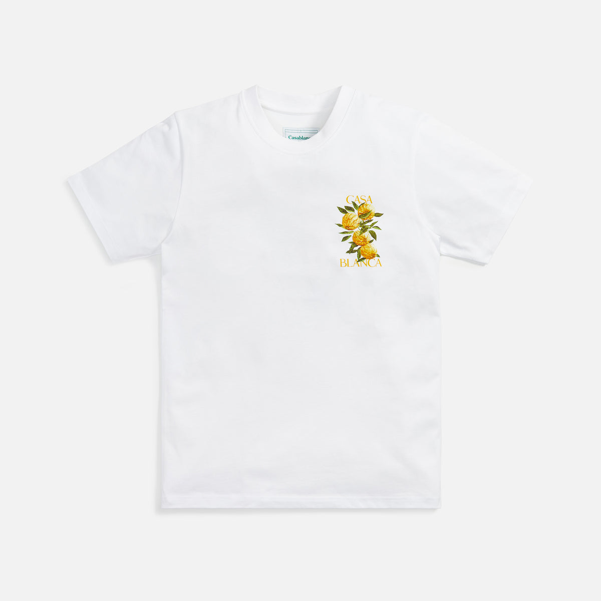 Casablanca Printed Tee Yuzu - White