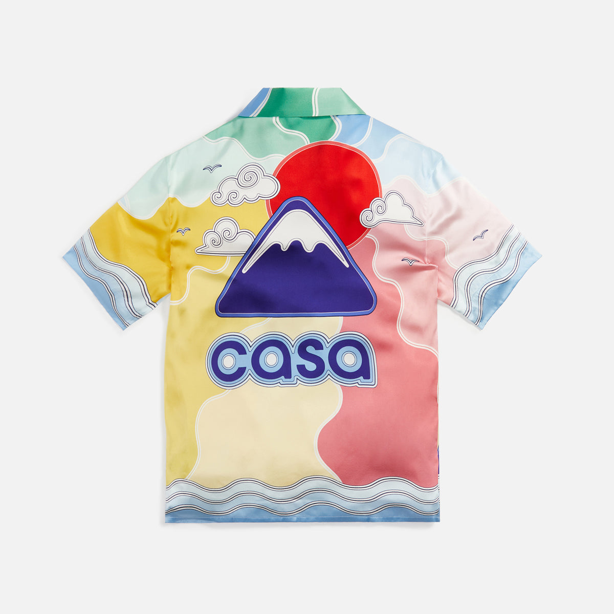 Casablanca Cuban Collar Shirt - Soleil Levant