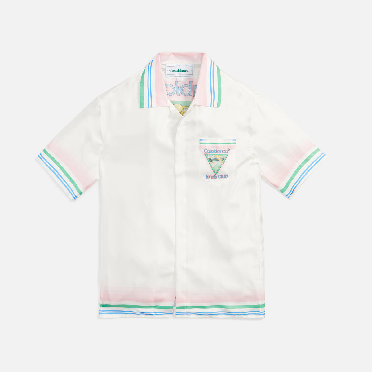 Casablanca Cuban Collar Shirt - Casablanca Tennis Club Icon