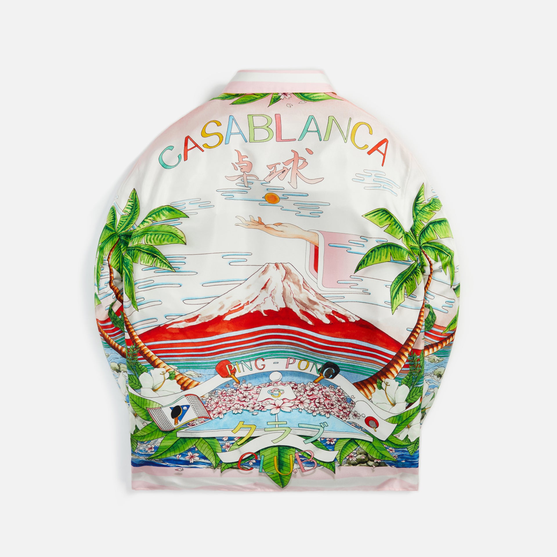 Casablanca L/S Silk Shirt Table Tennis Club Sunset - Multi
