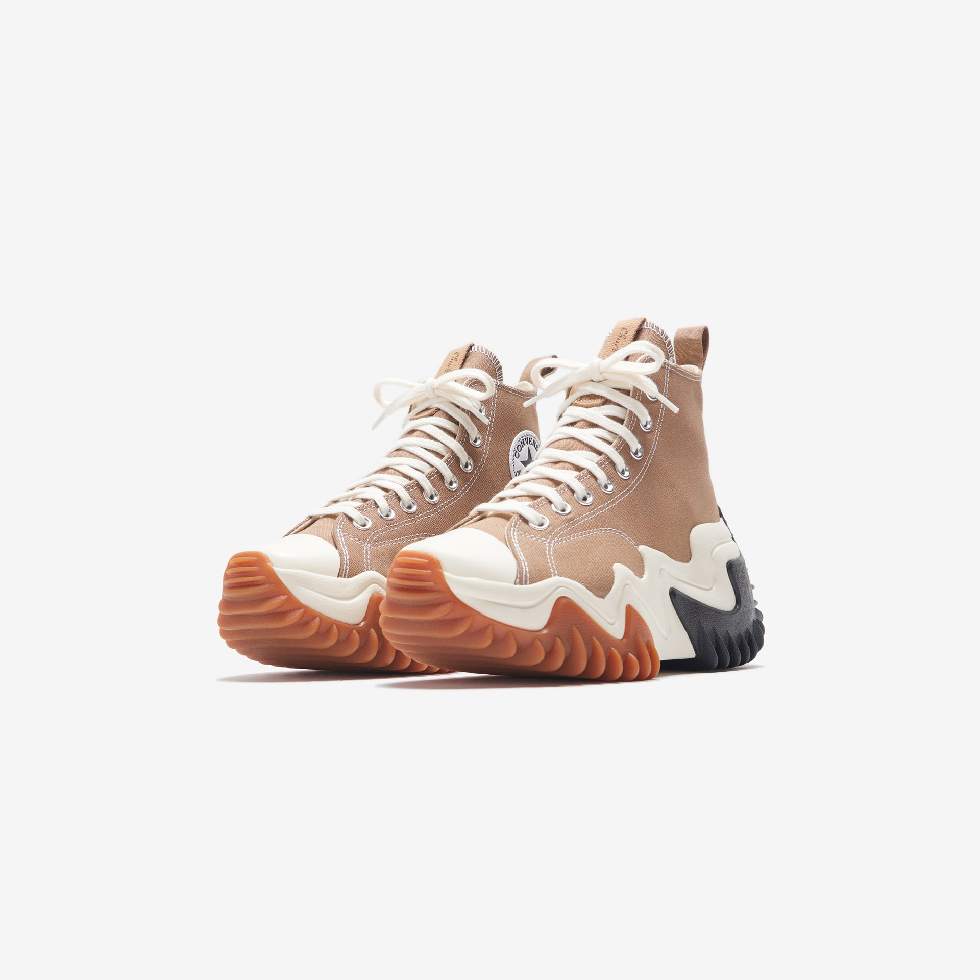 Converse Run Star Motion Canvas Platform - Sand Dune / Black