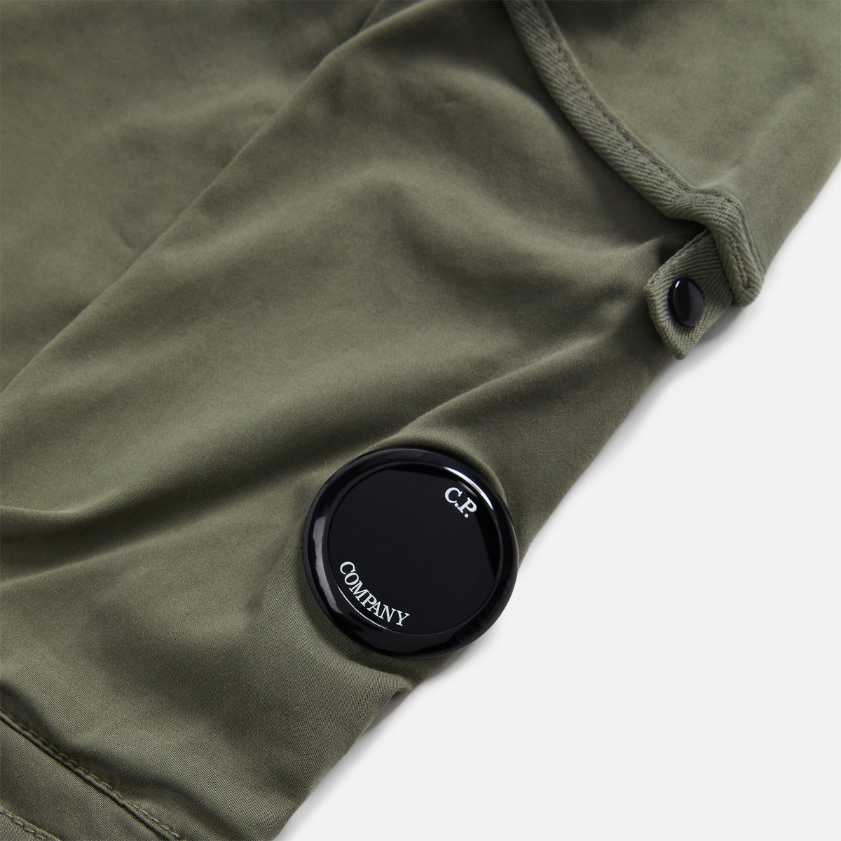 CP Company Stretch Sateen Loose Fit Cargo Pants - Green