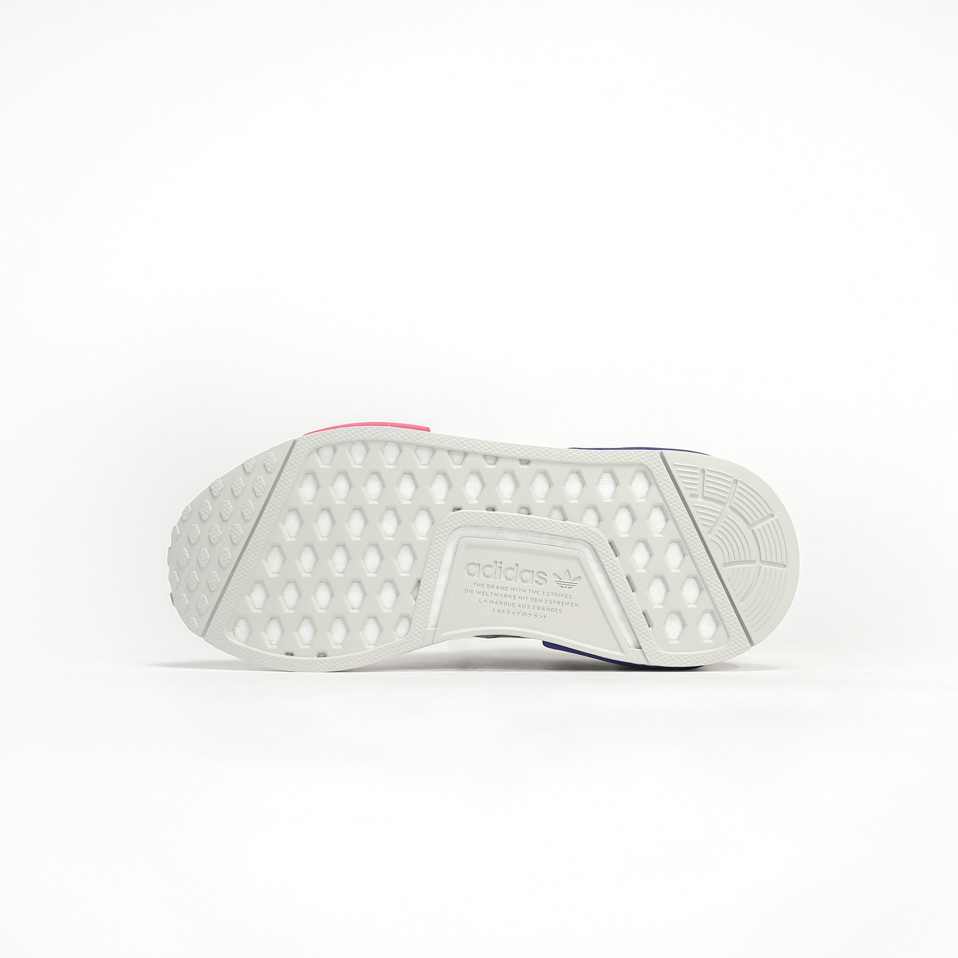 adidas Grade School NMD R1 - Grey One / Shock Pink