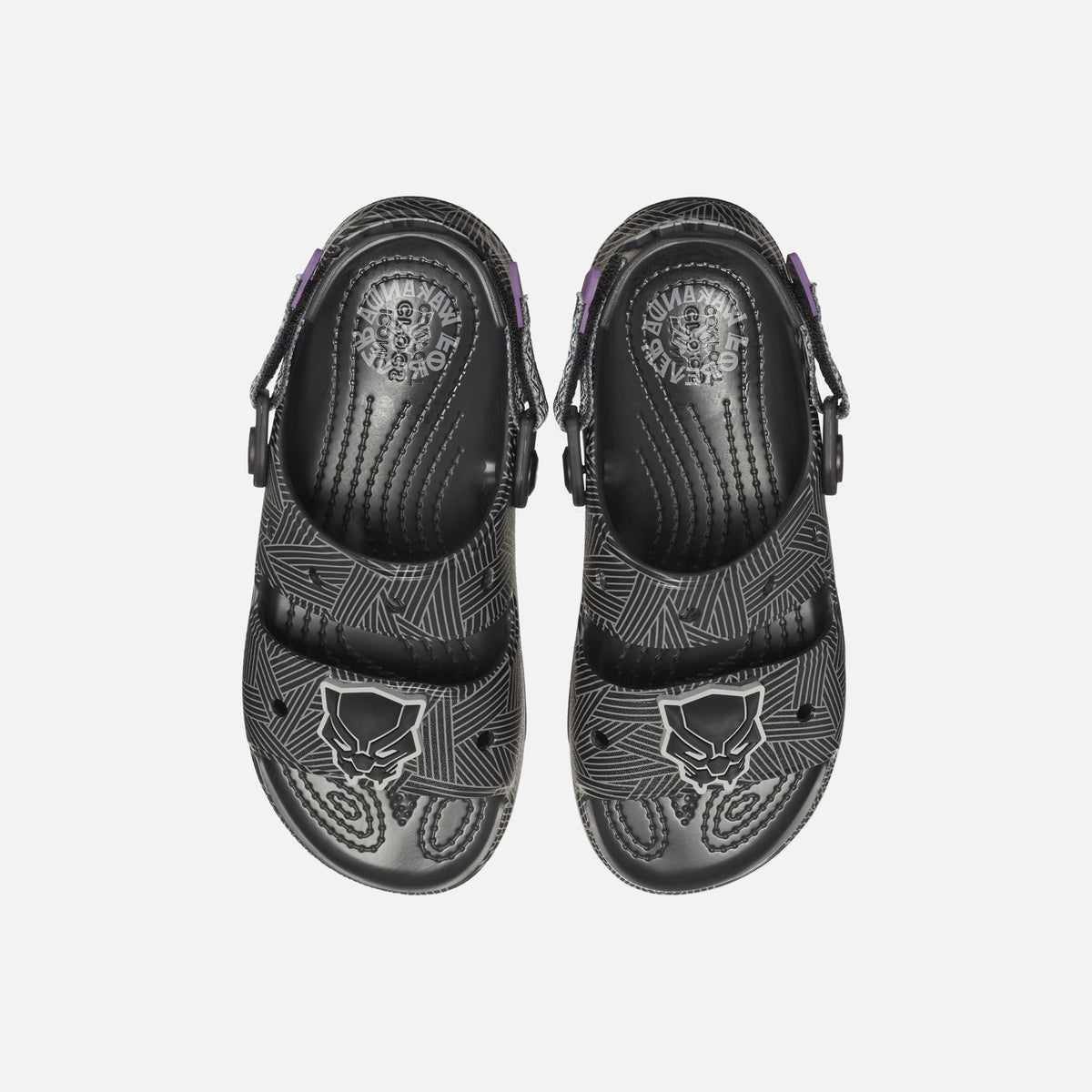 Crocs x Black Panther Kids Classic All-Terrain Sandal - Black