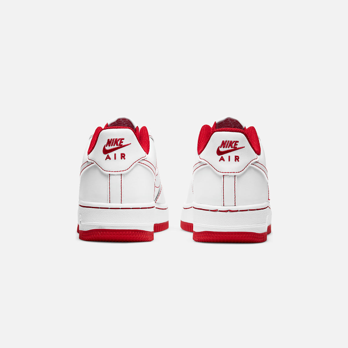 Nike Grade School Air Force 1 Stitch - White / University Red